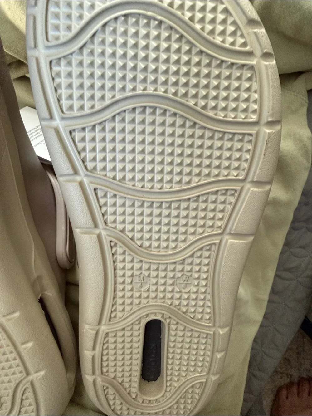 CROCS LiteRide Clog in Light Taupe with Black Footbed